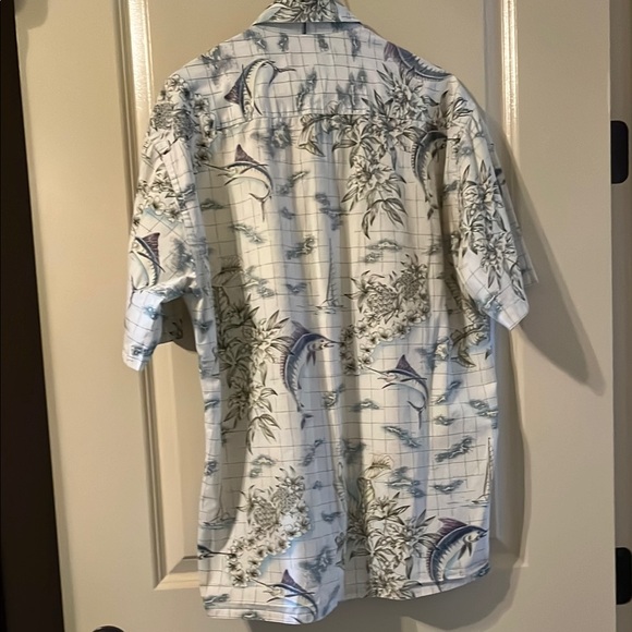 Campia Tropical Print Men's SS Shirt - Size M, 100% Cotton - Picture 3 of 6